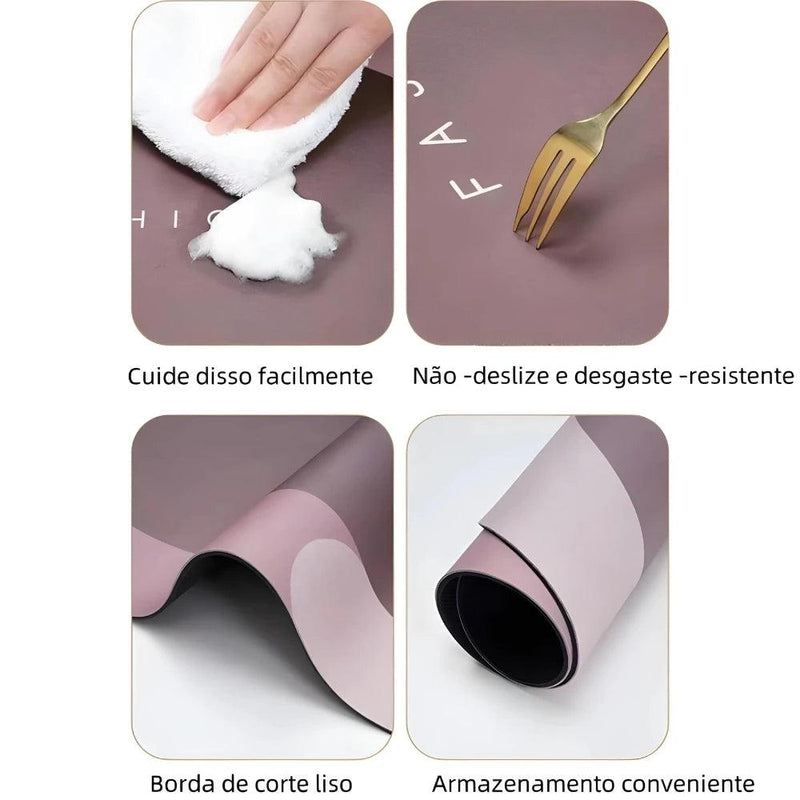 Tapete Mágico Banheiro Ultra Absorvente Antiderrapante Top