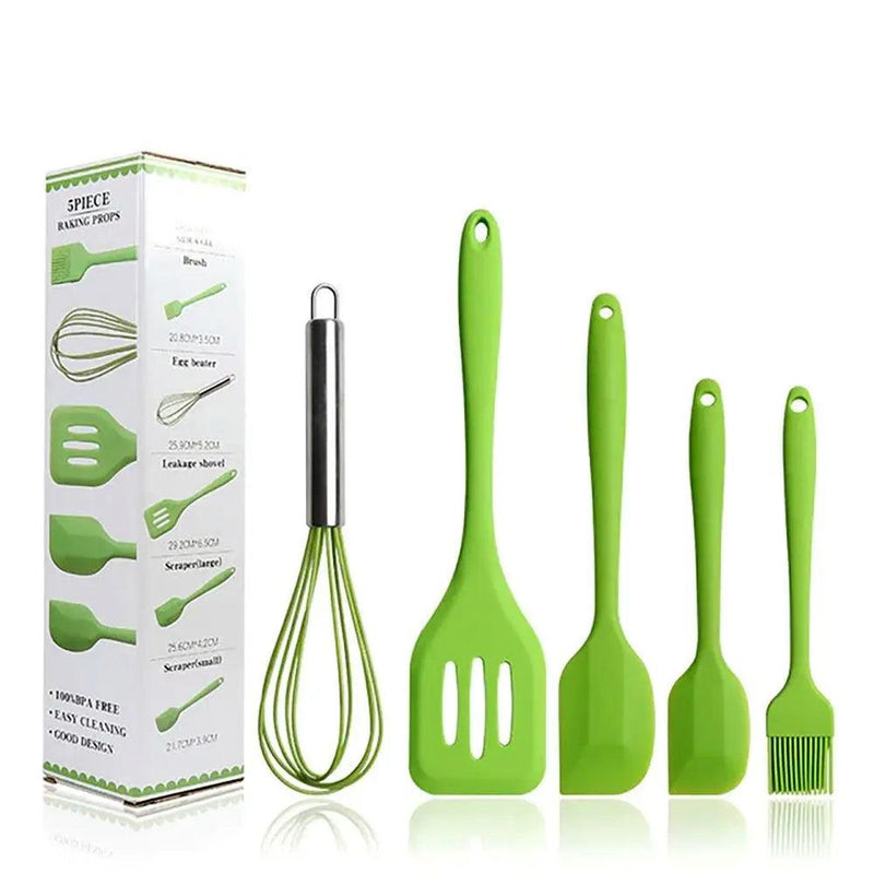 Kit Utensílios de Silicone - 5 Peças