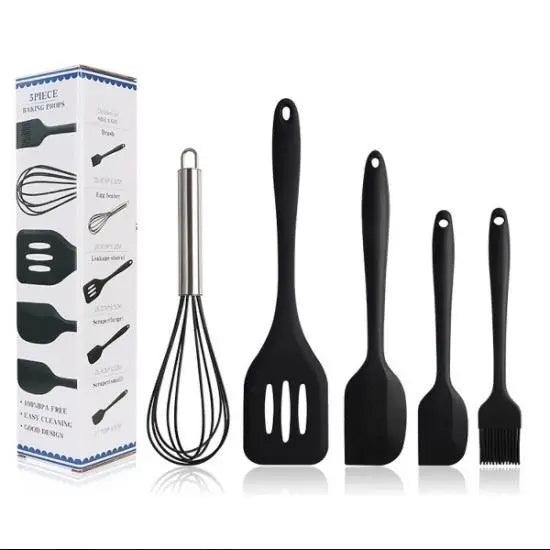 Kit Utensílios de Silicone - 5 Peças