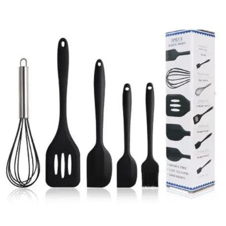 Kit Utensílios de Silicone - 5 Peças