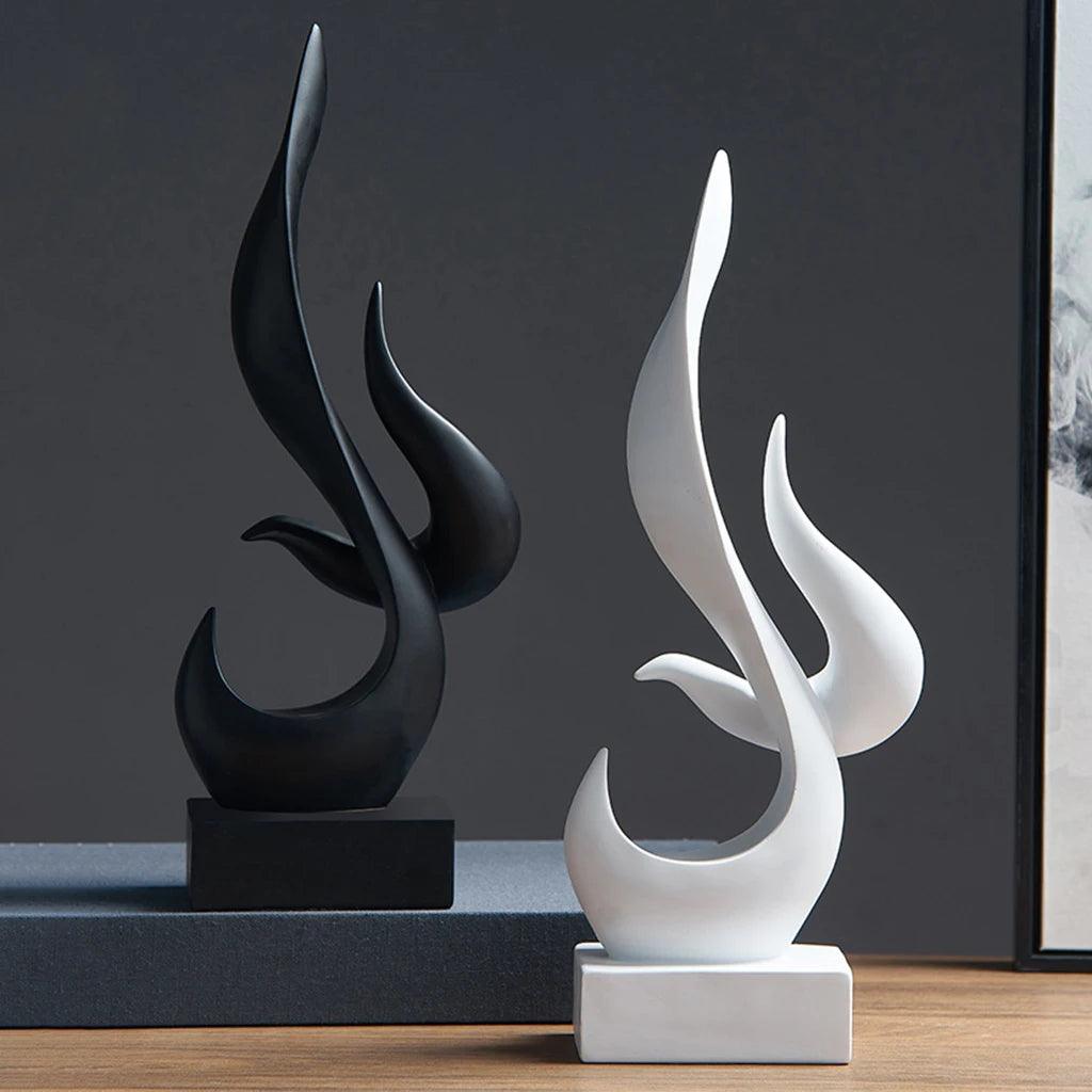 Escultura Abstrata em Resina para Decoração Moderna de Casa e Escritório Mup-0042-OutletMup-OutletMup