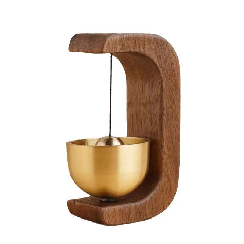 Sino de Porta de Madeira Sólida com imã Mup-0140-OutletMup-Carvalho Escuro-OutletMup