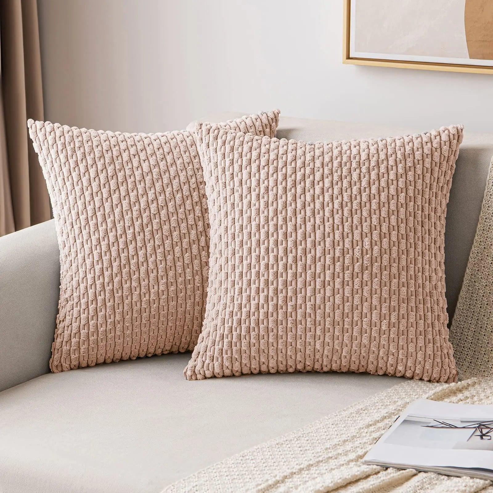 Capa de Almofada 45x45cm – Corduroy Alta Qualidade Mup-0021-OutletMup-Rosa-OutletMup