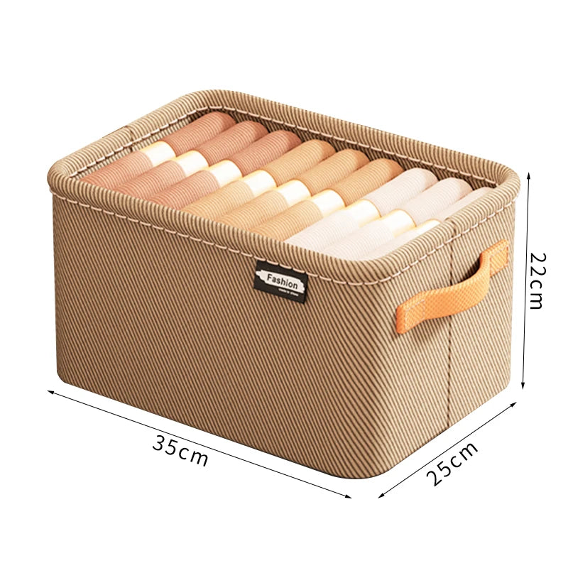 Organizador de Roupas Dobrável Mup-0108-OutletMup-Caqui-3 Unidades-OutletMup