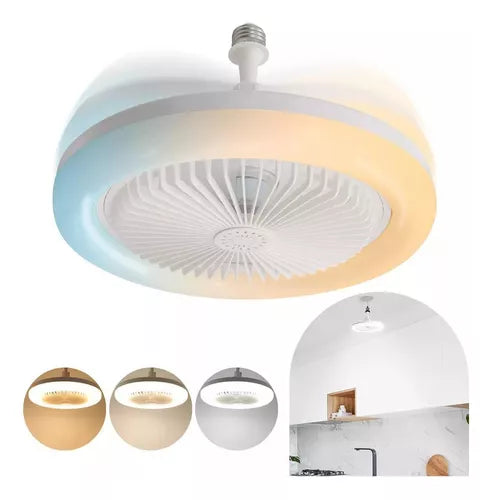 Ventilador De Teto Com Lampada LED Integrada Com Controle Mup-0159-OutletMup-OutletMup