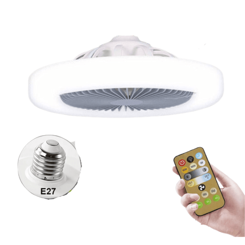 Ventilador LED 2 em 1 VentilaMax™ Frescor e Iluminação Prática