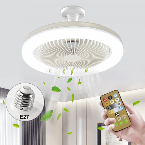 Ventilador LED 2 em 1 VentilaMax™ Frescor e Iluminação Prática