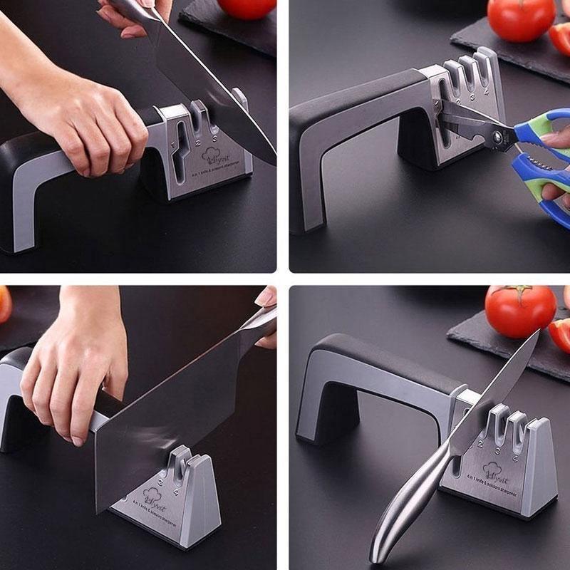 Afiador Japonês Profissional 4 em 1 para Facas e Tesouras Mup-0004-OutletMup-OutletMup