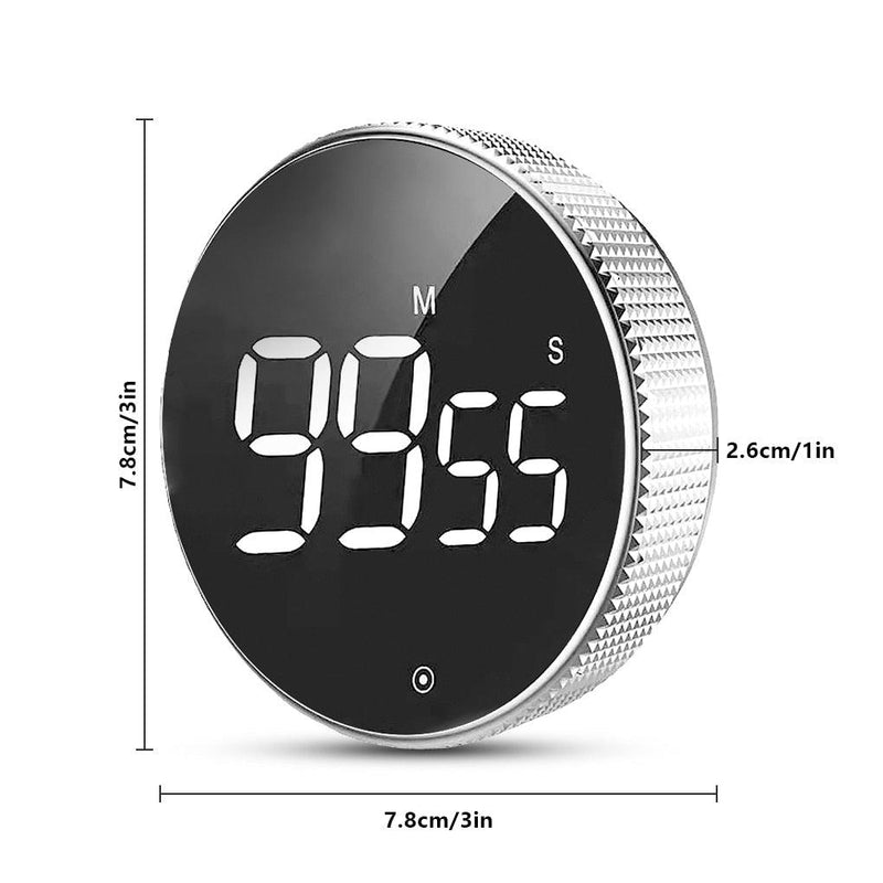 Timer Digital HD LED para Estudos, Meditação e Fitness com Alarme