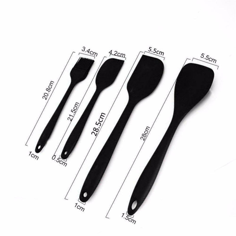 Conjunto de Utensílios em Silicone Resistentes e Práticos para Cozinha